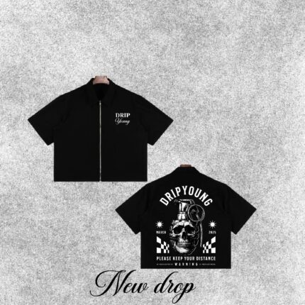 DRIP YOUNG ZIP UP SHIRT